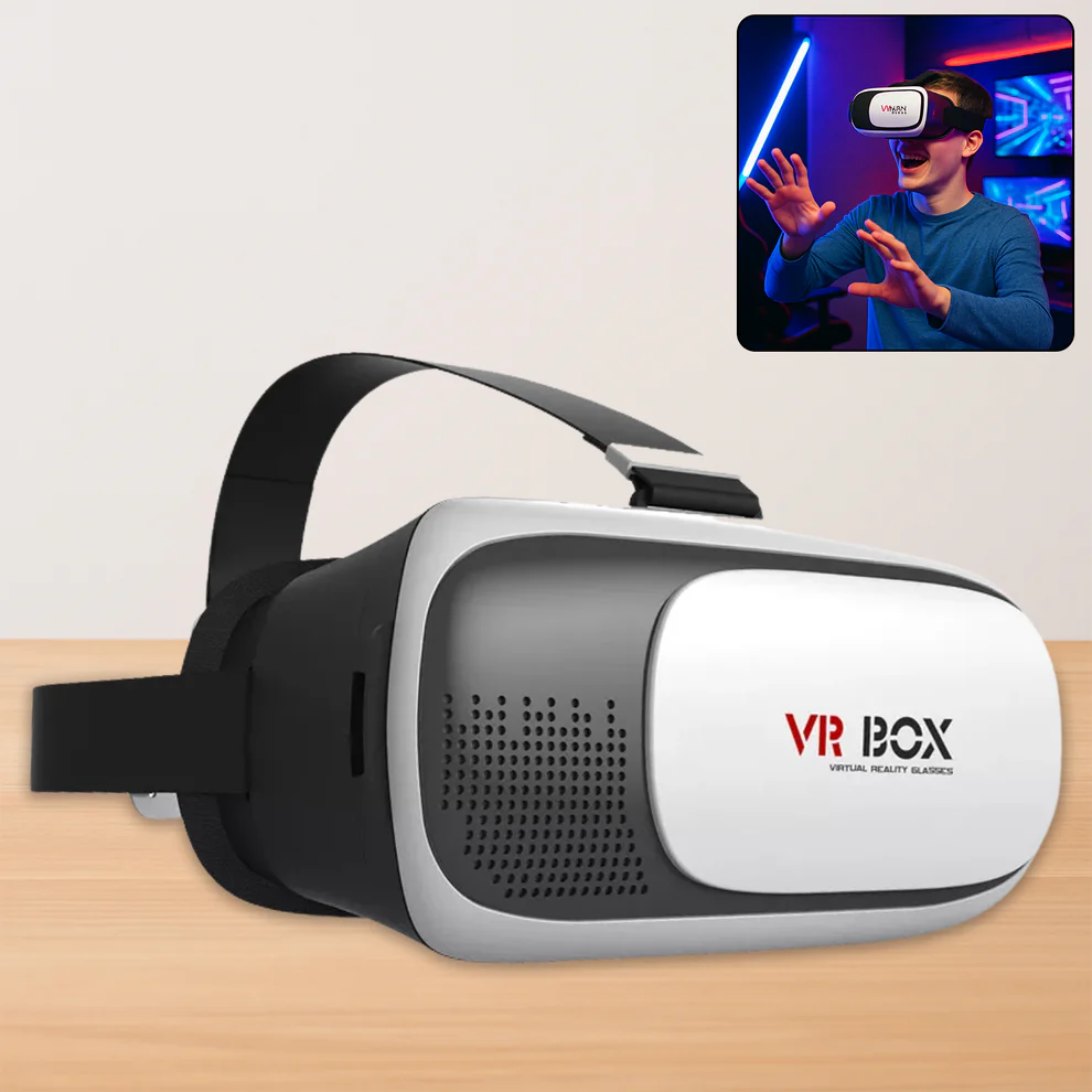 3D VR Box Virtual Reality Glasses VR Headset for Phone VR Box Headset Mobile VR Glasses Smartphone VR Goggles 3D Virtual Reality Headset VR Headset for Android/iPhone Immersive VR Experience Affordable VR Glasses